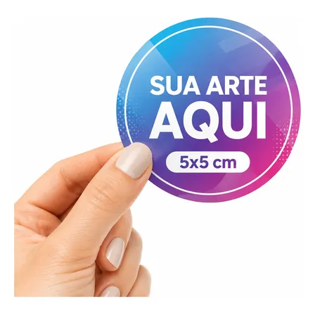 100 adesivos personalizados 5 × 5 cm