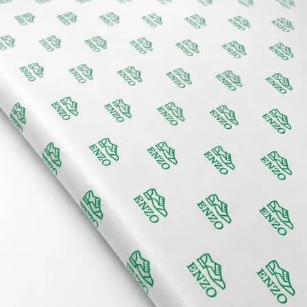 50 folhas de papel de seda personalizado